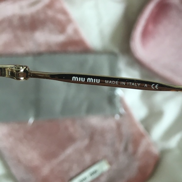 Miu Miu Oversized Round Metal Phantos Sunglasses - Picture 4 of 5